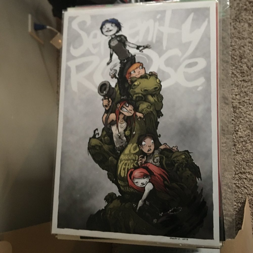 NEW, SIGNED Serenity Rose Anniversary Print